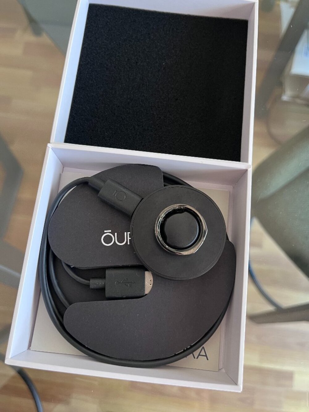 Oura Ring Gen3 Heritage Smart Ring Black Size 9